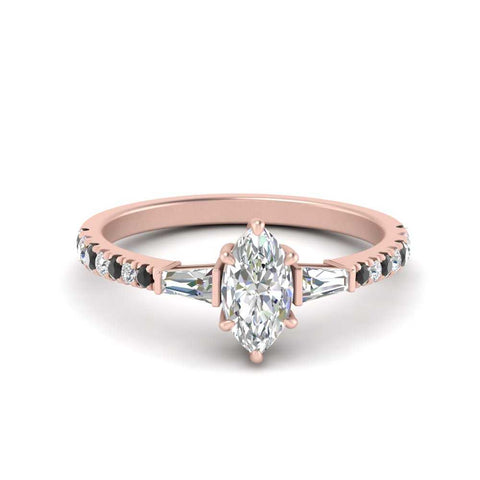 Delicate Antique Pave Marquise Cut Diamond Ring