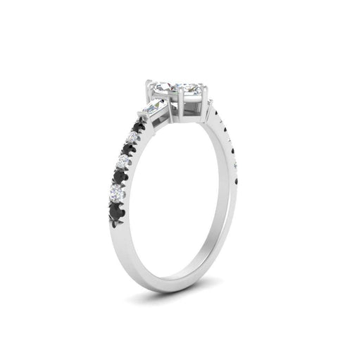 Delicate Antique Pave Marquise Engagement Ring