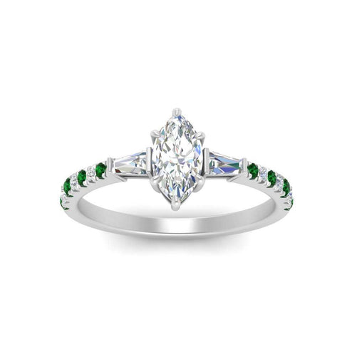 Delicate Antique Pave Marquise Cut Diamond Ring