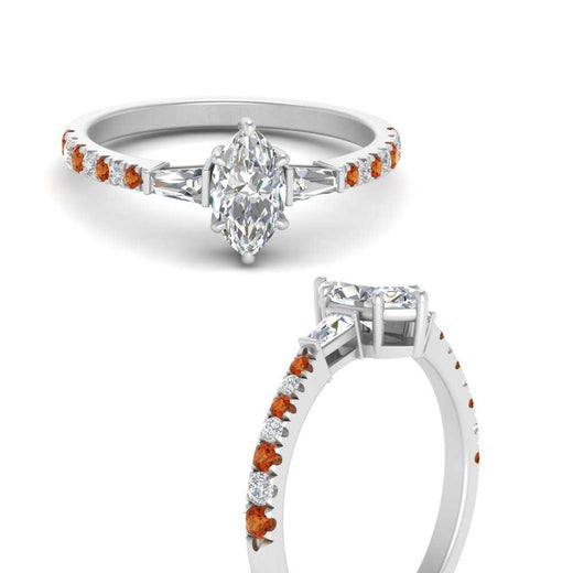 Delicate Antique Pave Marquise Cut Diamond Ring