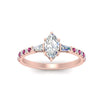 Load image into Gallery viewer, Delicate Antique Pave Marquise Cut Diamond Ring