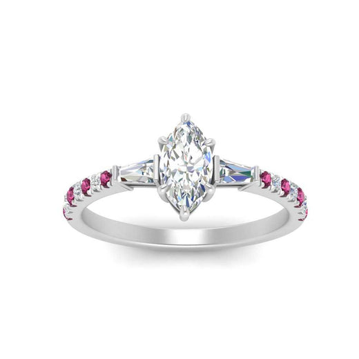 Delicate Antique Pave Marquise Cut Diamond Ring
