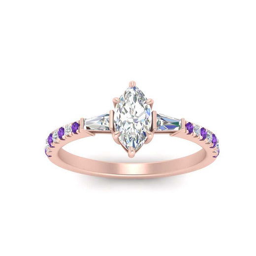 Delicate Antique Pave Marquise Cut Diamond Ring