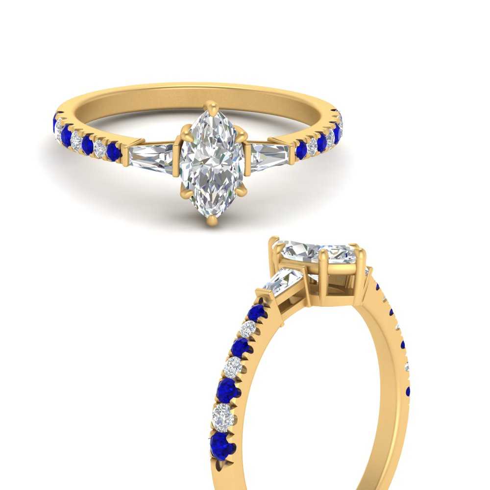 Delicate Antique Pave Marquise Engagement Ring