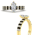 Load image into Gallery viewer, marquise-cut-french-pave-black-diamond-wedding-ring-set-in-yellow-gold-FD11408MQGBLACKANGLE3-NL-YG?v=1763104275