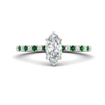 Load image into Gallery viewer, marquise-cut-french-pave-emerald-engagement-ring-in-white-gold-FD11408MQRGEMGR-NL-WG_386382db-add3-4a21-b00d-452fdb0b1d67?v=1762849857
