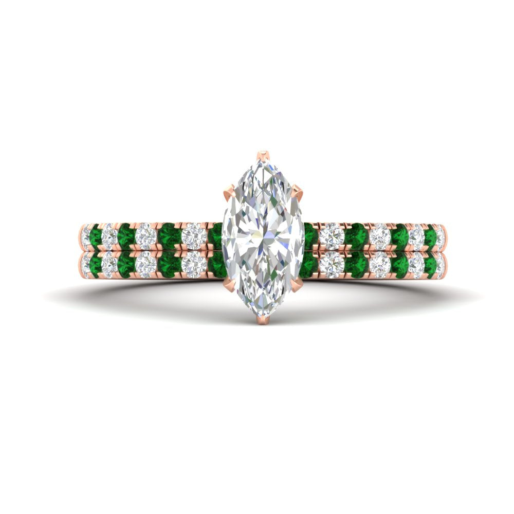 marquise-cut-french-pave-emerald-wedding-ring-set-in-rose-gold-FD11408MQGEMGR-NL-RG?v=1763104275