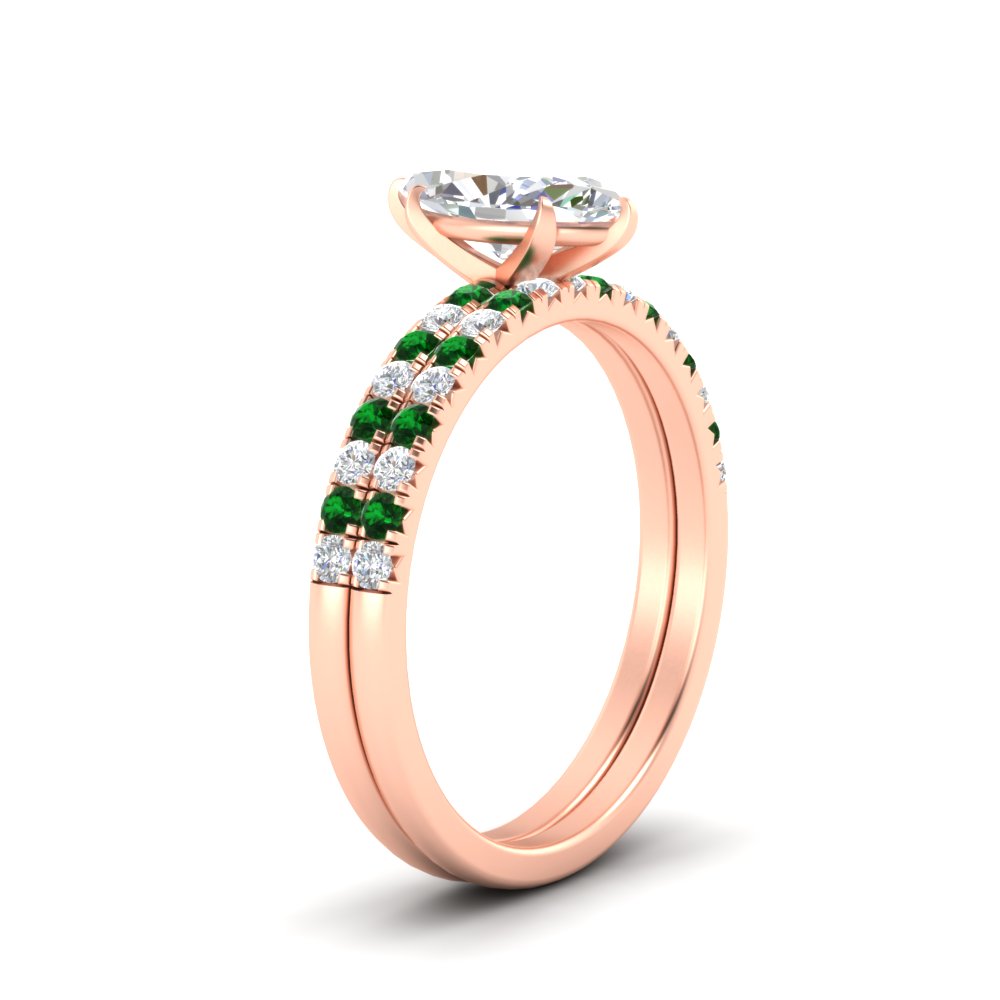 marquise-cut-french-pave-emerald-wedding-ring-set-in-rose-gold-FD11408MQGEMGRANGLE2-NL-RG?v=1763104274