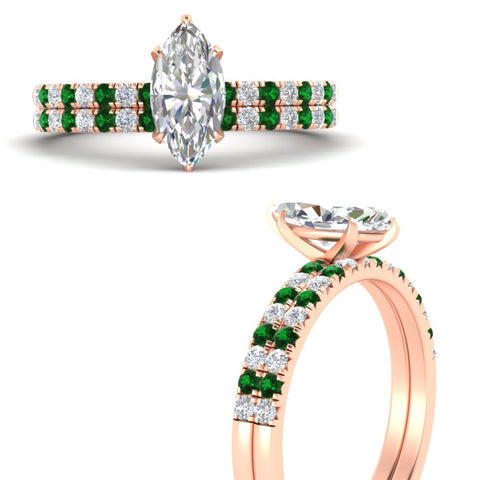marquise-cut-french-pave-emerald-wedding-ring-set-in-rose-gold-FD11408MQGEMGRANGLE3-NL-RG?v=1763104274