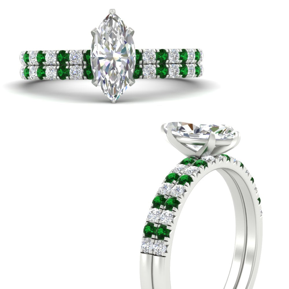 marquise-cut-french-pave-emerald-wedding-ring-set-in-white-gold-FD11408MQGEMGRANGLE3-NL-WG?v=1763104275