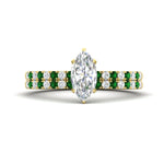 Load image into Gallery viewer, marquise-cut-french-pave-emerald-wedding-ring-set-in-yellow-gold-FD11408MQGEMGR-NL-YG?v=1763104274