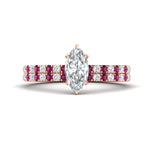 Load image into Gallery viewer, marquise-cut-french-pave-pink-sapphire-wedding-ring-set-in-rose-gold-FD11408MQGSADRPI-NL-RG_59963836-4b26-4720-a5e3-2f28d3055479?v=1763104434
