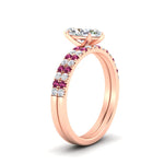 Load image into Gallery viewer, marquise-cut-french-pave-pink-sapphire-wedding-ring-set-in-rose-gold-FD11408MQGSADRPIANGLE2-NL-RG_04a56373-3363-44d0-839f-974341e83d9c?v=1763104434
