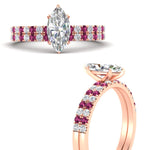 Load image into Gallery viewer, marquise-cut-french-pave-pink-sapphire-wedding-ring-set-in-rose-gold-FD11408MQGSADRPIANGLE3-NL-RG?v=1763104274