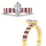 Load image into Gallery viewer, marquise-cut-french-pave-pink-sapphire-wedding-ring-set-in-yellow-gold-FD11408MQGSADRPIANGLE3-NL-YG_4dea2464-8b1a-423a-998b-5f961ec9a693?v=1763104434
