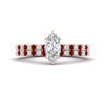 Load image into Gallery viewer, marquise-cut-french-pave-ruby-wedding-ring-set-in-rose-gold-FD11408MQGRUDR-NL-RG?v=1763104275