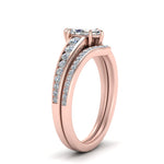 Load image into Gallery viewer, marquise-cut-graduated-channel-diamond-wedding-set-in-FD122866MQ-NL-RG
