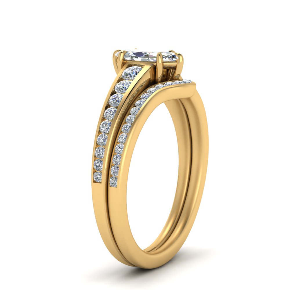 marquise-cut-graduated-channel-diamond-wedding-set-in-FD122866MQ-NL-YG