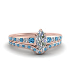 Load image into Gallery viewer, marquise-cut-graduated-channel-diamond-wedding-set-with-blue-topaz-in-FD122866MQGICBLTO-NL-RG

