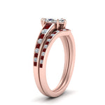 Load image into Gallery viewer, marquise-cut-graduated-channel-diamond-wedding-set-with-ruby-in-FD122866MQGRUDR-NL-RG
