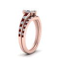 Thumbnail 15 - marquise-cut-graduated-channel-diamond-wedding-set-with-ruby-in-FD122866MQGRUDR-NL-RG