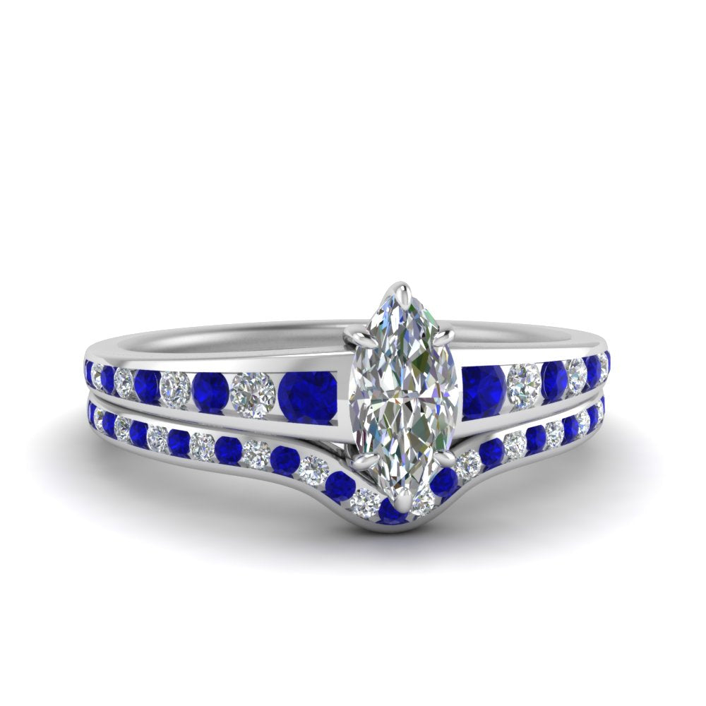 marquise-cut-graduated-channel-diamond-wedding-set-with-sapphire-in-FD122866MQGSABL-NL-WG
