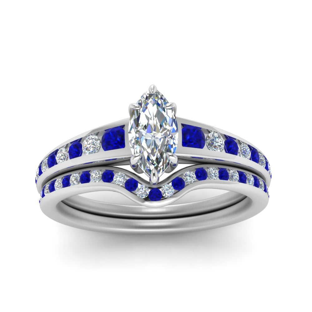 marquise-cut-graduated-channel-diamond-wedding-set-with-sapphire-in-FD122866MQGSABL-NL-WG