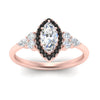 Load image into Gallery viewer, marquise-cut-halo-cluster-accent-black-diamond-engagement-ring-in-rose-gold-FD10512MQRGBLACKANGLE5-NL-RG.jpg?v=1770117259