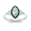Load image into Gallery viewer, marquise-cut-halo-cluster-accent-emerald-engagement-ring-in-white-gold-FD10512MQRGEMGRANGLE5-NL-WG.jpg?v=1770117259