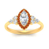 Load image into Gallery viewer, marquise-cut-halo-cluster-accent-orange-sapphire-engagement-ring-in-yellow-gold-FD10512MQRGSAORANGLE5-NL-YG.jpg?v=1770117258