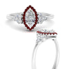 Load image into Gallery viewer, marquise-cut-halo-cluster-accent-ruby-engagement-ring-in-white-gold-FD10512MQRGRUDRANGLE3-NL-WG.jpg?v=1770117258
