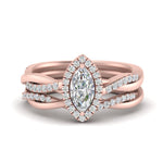 Load image into Gallery viewer, marquise-cut-halo-diamond-infinity-bridal-set-in-rose-gold-FD9212MQ-NL-RG-B2.jpg
