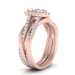 Load image into Gallery viewer, marquise-cut-halo-diamond-infinity-bridal-set-in-rose-gold-FD9212MQ-NL-RG-B2.jpg