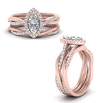 Load image into Gallery viewer, marquise-cut-halo-diamond-infinity-bridal-set-in-rose-gold-FD9212MQ-NL-RG-B2.jpg
