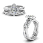 Load image into Gallery viewer, marquise-cut-halo-diamond-infinity-bridal-set-in-white-gold-FD9212MQ-NL-WG-B2.jpg