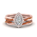 Load image into Gallery viewer, marquise-cut-halo-orange-sapphire-infinity-bridal-set-in-rose-gold-FD9212MQGSAOR-NL-RG-B2.jpg

