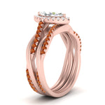 Load image into Gallery viewer, marquise-cut-halo-orange-sapphire-infinity-bridal-set-in-rose-gold-FD9212MQGSAOR-NL-RG-B2.jpg