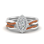 Load image into Gallery viewer, marquise-cut-halo-orange-sapphire-infinity-bridal-set-in-white-gold-FD9212MQGSAOR-NL-WG-B2.jpg
