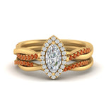 Load image into Gallery viewer, marquise-cut-halo-orange-sapphire-infinity-bridal-set-in-yellow-gold-FD9212MQGSAOR-NL-YG-B2.jpg
