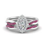 Load image into Gallery viewer, marquise-cut-halo-pink-sapphire-infinity-bridal-set-in-white-gold-FD9212MQGSADRPI-NL-WG-B2.jpg
