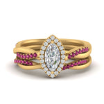 Load image into Gallery viewer, marquise-cut-halo-pink-sapphire-infinity-bridal-set-in-yellow-gold-FD9212MQGSADRPI-NL-YG-B2.jpg
