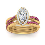 Load image into Gallery viewer, marquise-cut-halo-pink-sapphire-infinity-bridal-set-in-yellow-gold-FD9212MQGSADRPI-NL-YG-B2.jpg