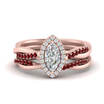 Load image into Gallery viewer, marquise-cut-halo-ruby-infinity-bridal-set-in-rose-gold-FD9212MQGRUDR-NL-RG-B2.jpg