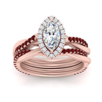Load image into Gallery viewer, marquise-cut-halo-ruby-infinity-bridal-set-in-rose-gold-FD9212MQGRUDR-NL-RG-B2.jpg
