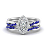Load image into Gallery viewer, marquise-cut-halo-sapphire-infinity-bridal-set-in-white-gold-FD9212MQGSABL-NL-WG-B2.jpg
