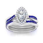 Load image into Gallery viewer, marquise-cut-halo-sapphire-infinity-bridal-set-in-white-gold-FD9212MQGSABL-NL-WG-B2.jpg
