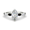 Load image into Gallery viewer, Marquise Cut Lab Diamond Hidden Halo Ring