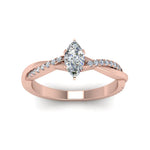 Load image into Gallery viewer, marquise-cut-infinity-twist-diamond-engagement-ring-in-rose-gold-FD8253MQRHAND-NL-RG
