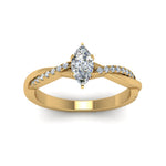 Load image into Gallery viewer, marquise-cut-infinity-twist-diamond-engagement-ring-in-yellow-gold-FD8253MQRHAND-NL-YG
