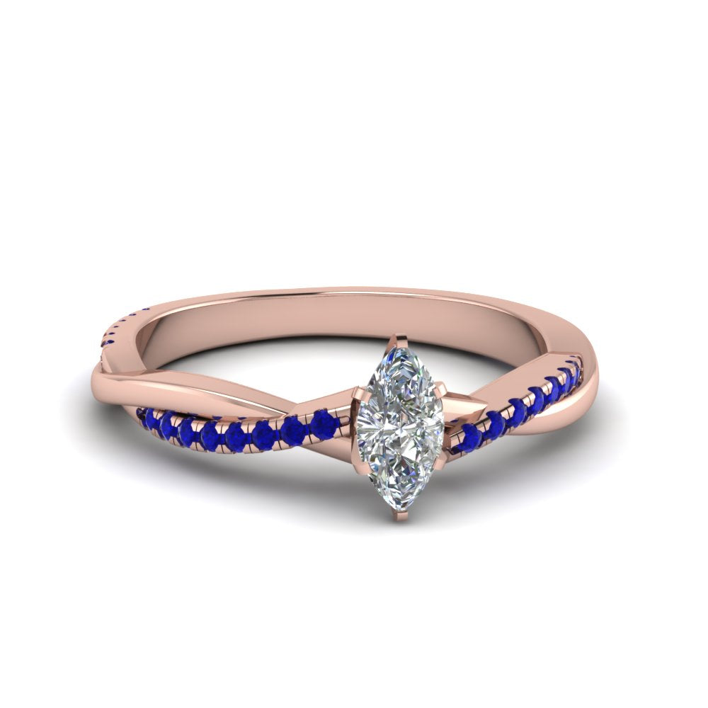 marquise-cut-infinity-twist-diamond-engagement-ring-with-blue-sapphire-in-14K-rose-gold-FD8253MQRGSABL-NL-RG